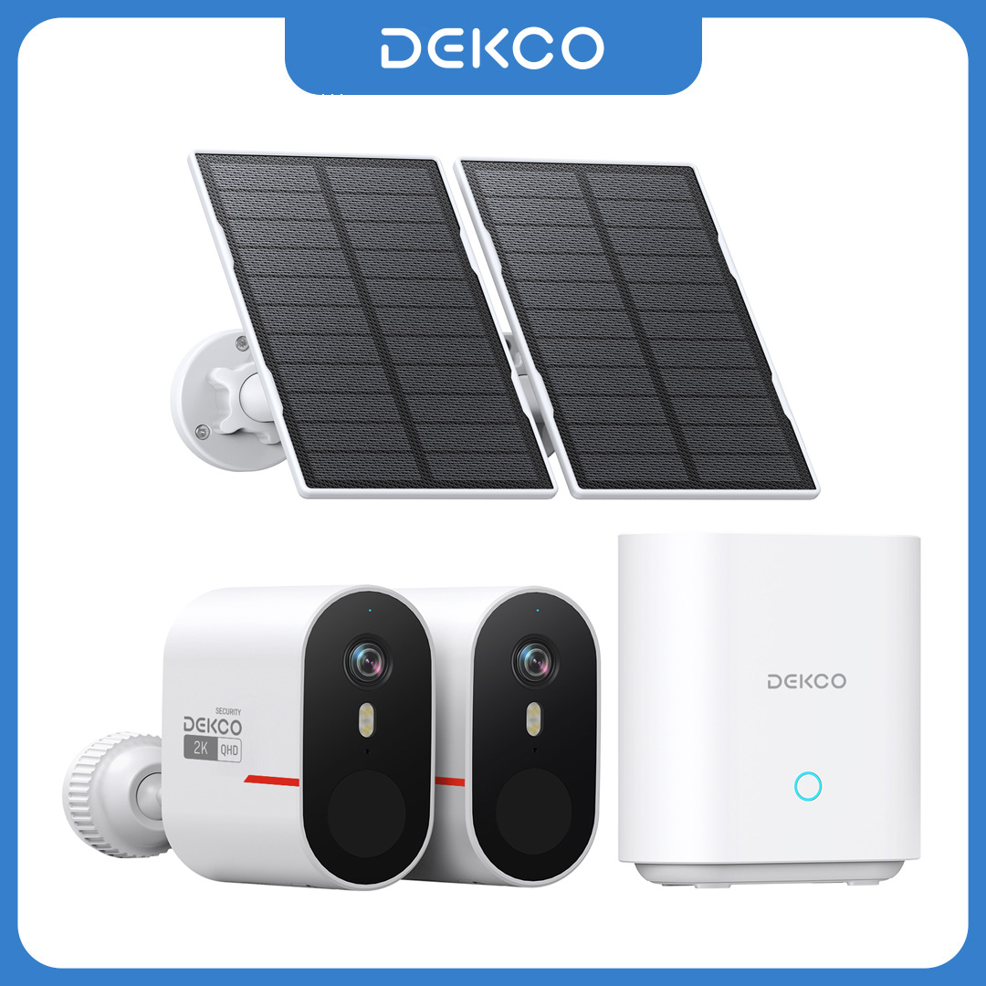 Home Security Home Assistant - Dekco 3MP WiFi Solar Camera System