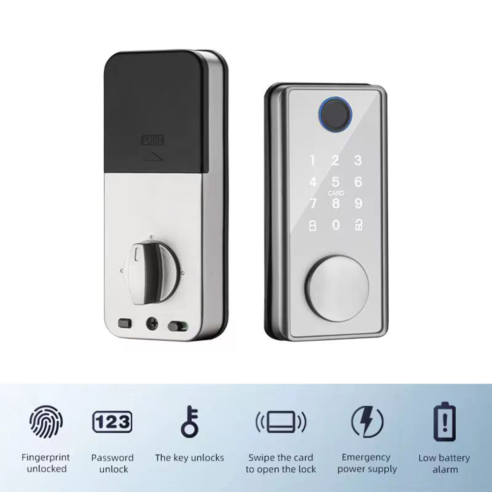 Home Security Battery - Tuya Smart Door Lock Fingerprint Access