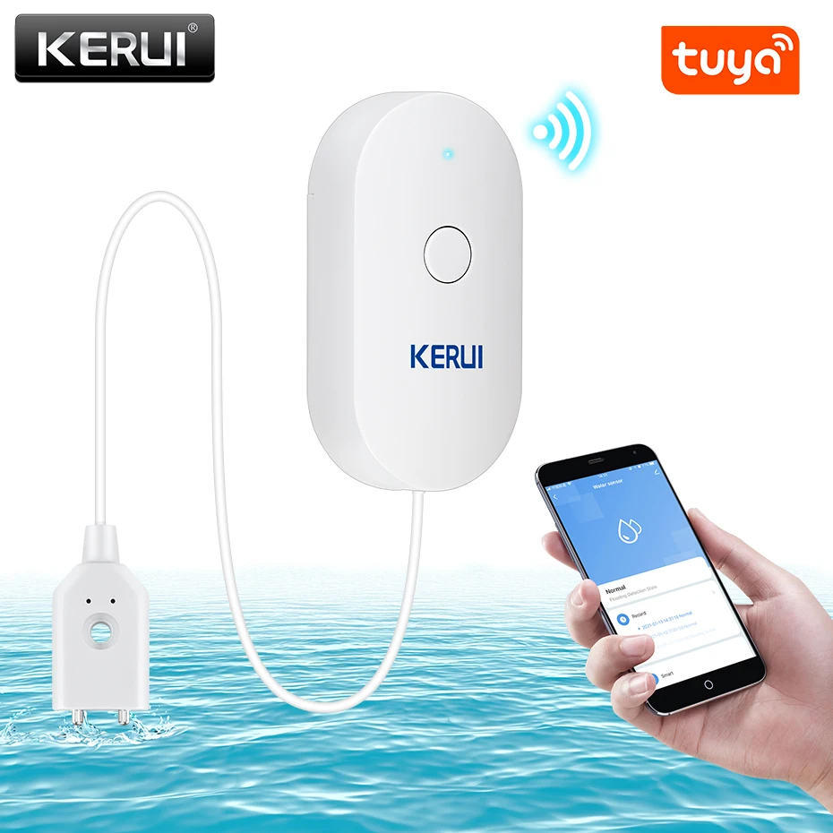 Home Security Kitchener - KERUI WiFi Water Sensor Smart Home