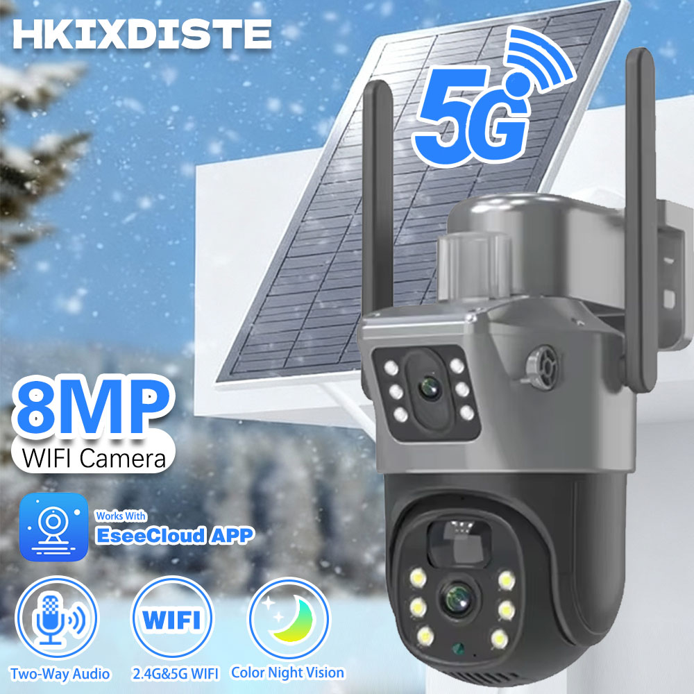 Home Security Home Assistant - Eseecloud 8MP Outdoor Solar PTZ CCTV