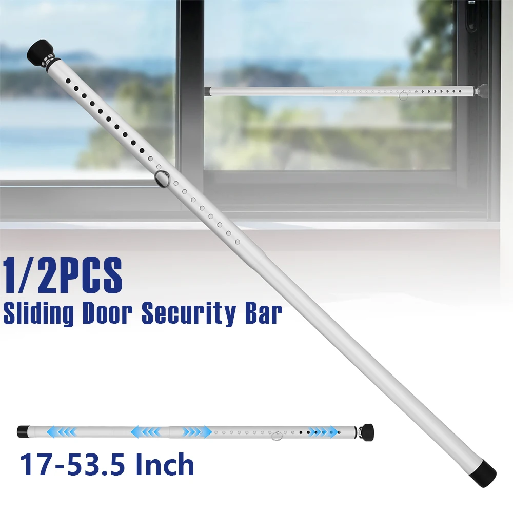 Home Security Jammers - 1/2Pcs Sliding Door Security Bar 17-53.5