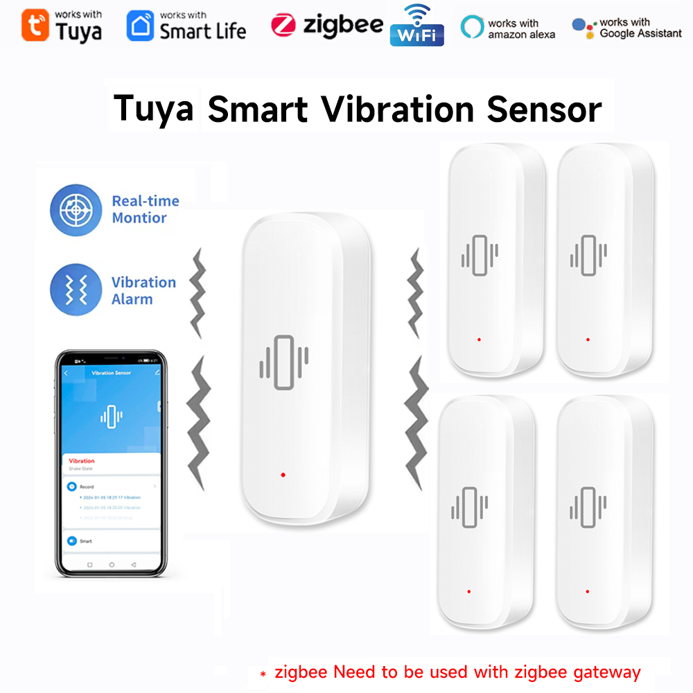Tuya WiFi Zigbee Smart Vibrati - đánh giá và giá Home Security Home Assistant