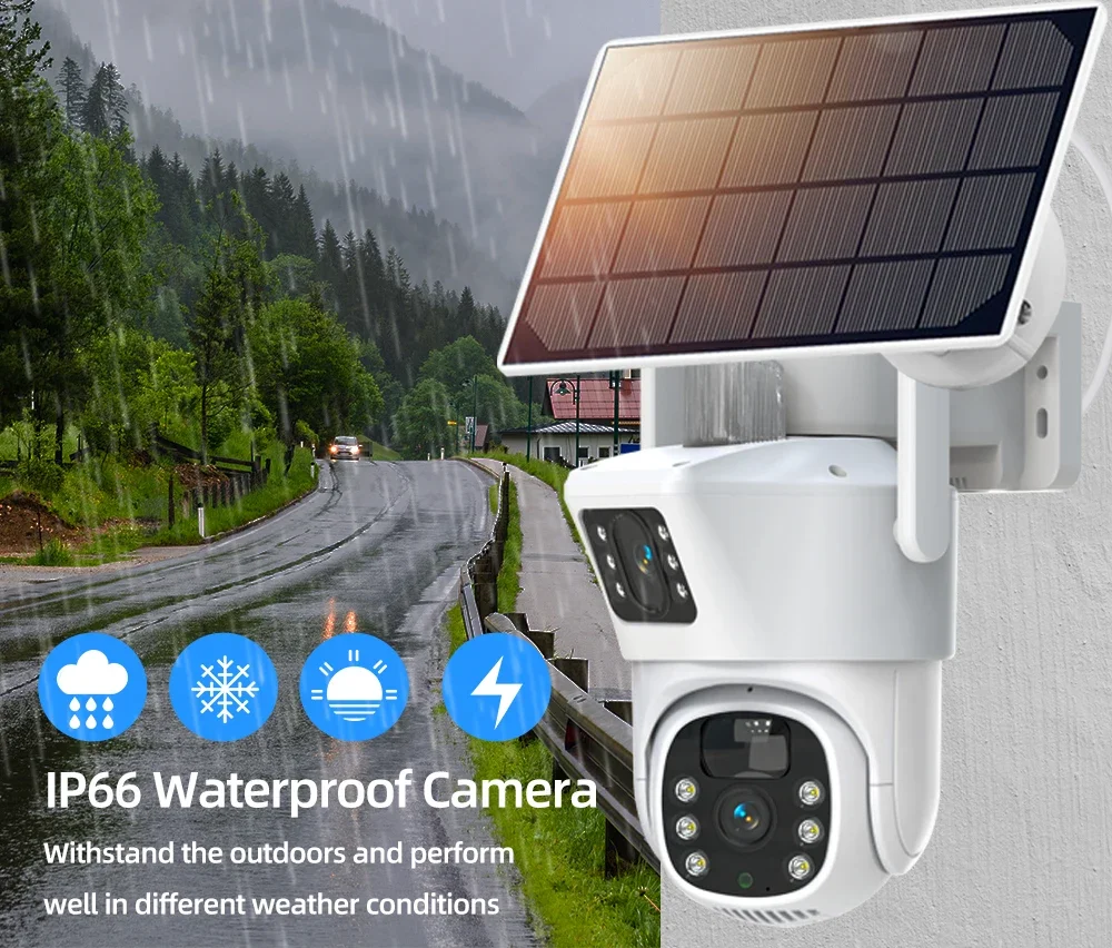 4K 8MP Dual Lens Wifi Solar CC - đánh giá và giá Camera Solar Wireless