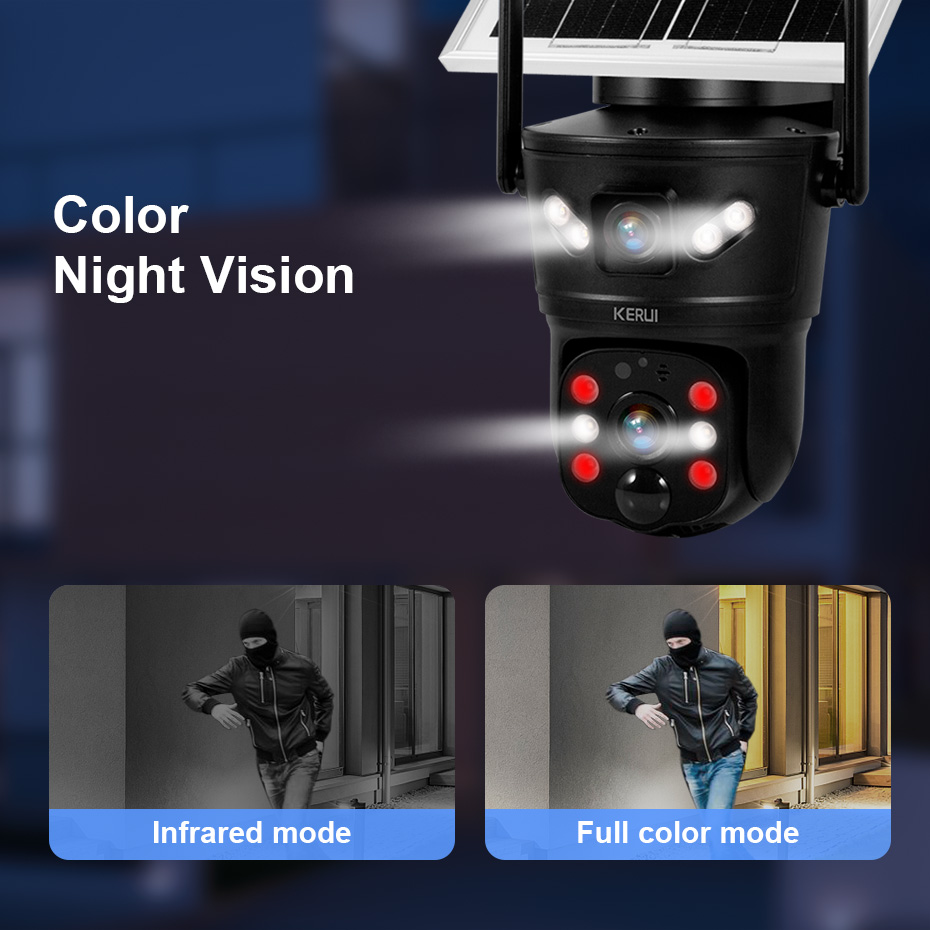 KERUI 6MP 4G SIM WiFi Solar Ca - đánh giá và giá Home Security Packages