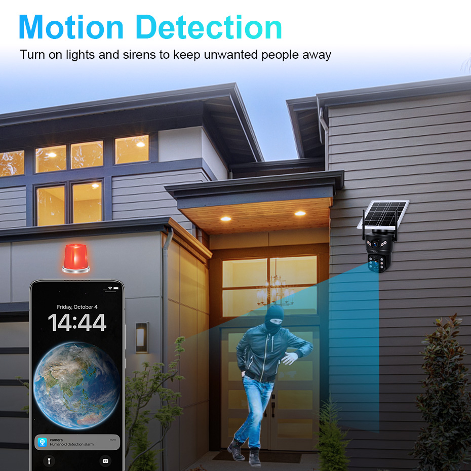 KERUI 6MP 4G SIM WiFi Solar Ca - đánh giá và giá Home Security Packages