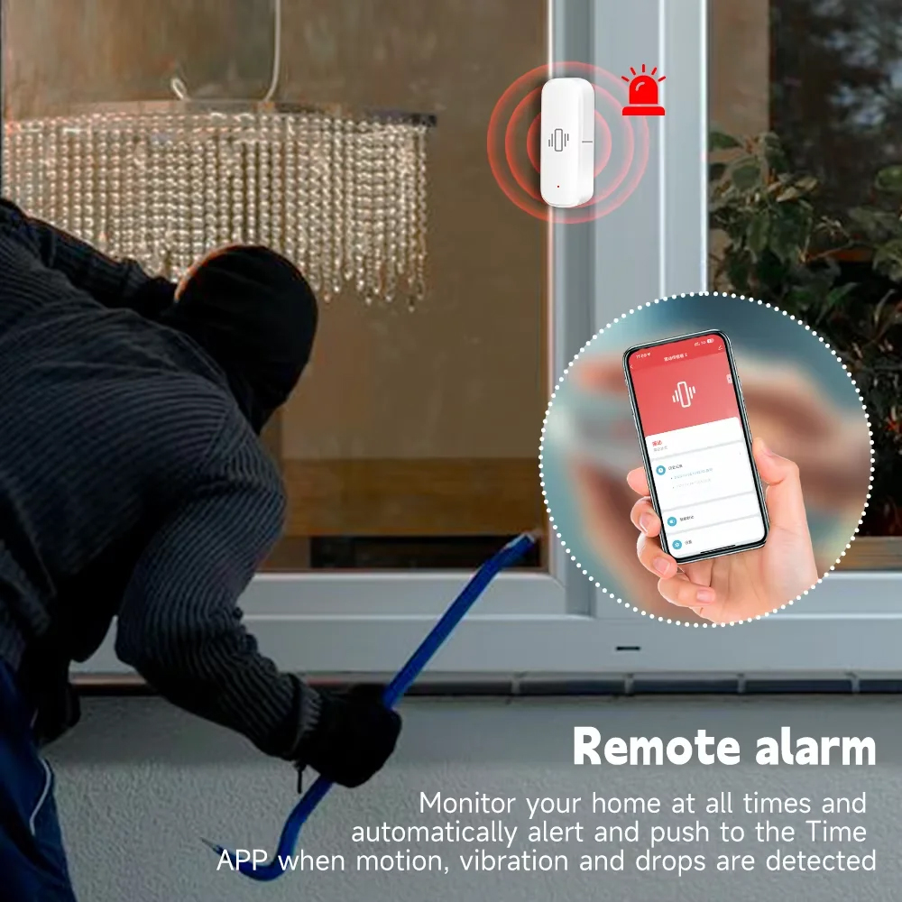 Smart ZigBee Vibration Sensor  - đánh giá và giá Home Security Devices
