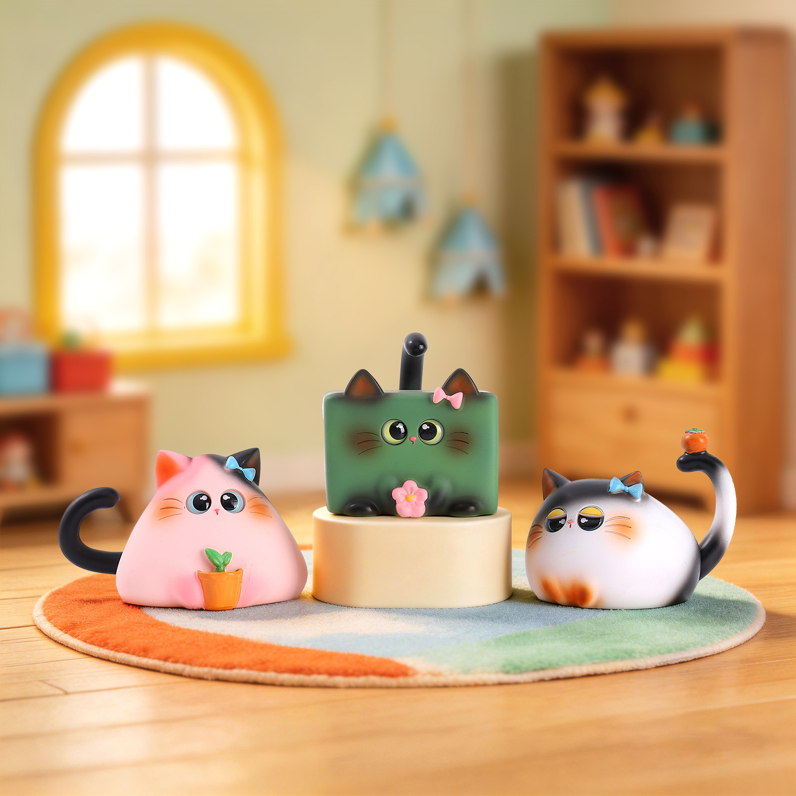 Blind Box Cat Figurine Resin C - đánh giá và giá Home Security Packages