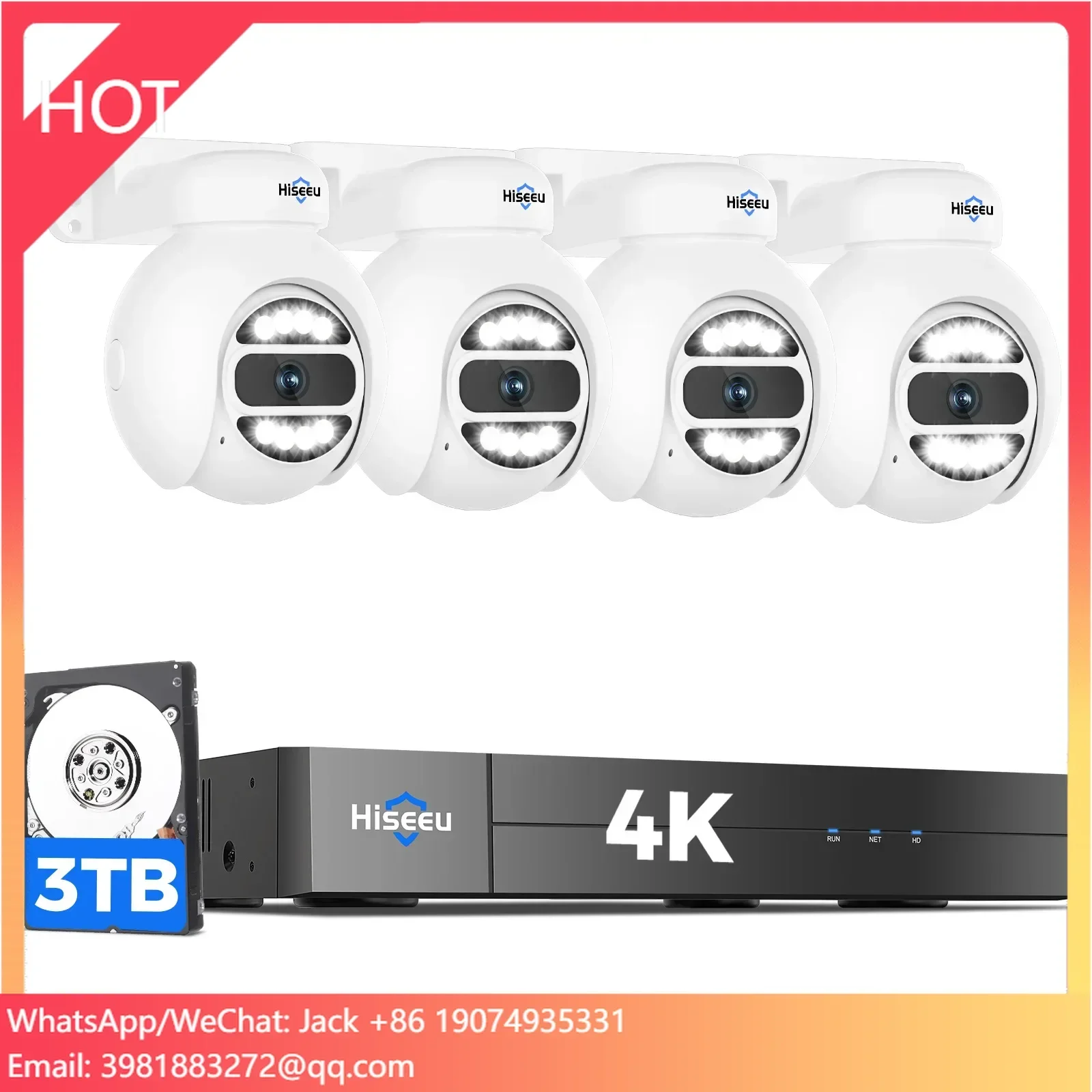 Hiseeu Automatic Tracking 5mp  - đánh giá và giá Home Security And Camera Systems