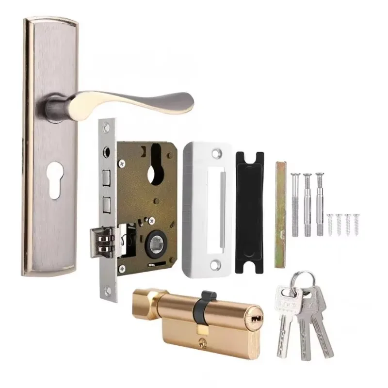 Gold Door Handle Lock Silent H - đánh giá và giá Home Security Kitchener