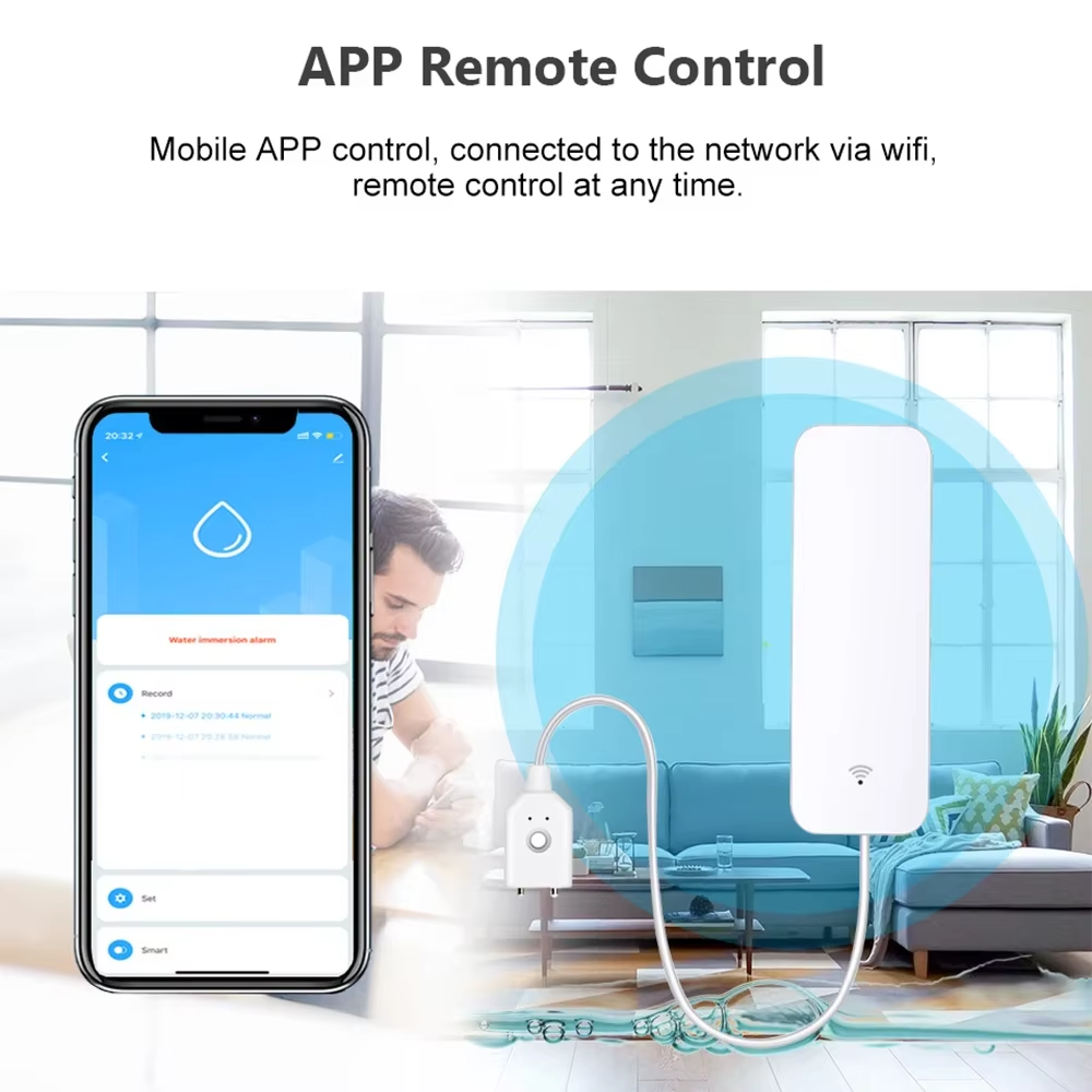 ZigBee WiFi Water Leak Sensor  - đánh giá và giá Home Security Devices