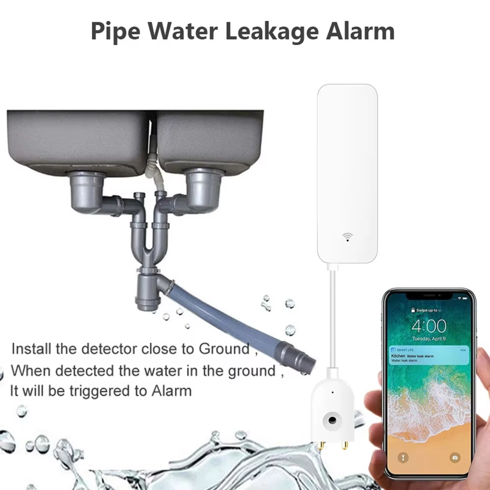 ZigBee WiFi Water Leak Sensor  - đánh giá và giá Home Security Devices