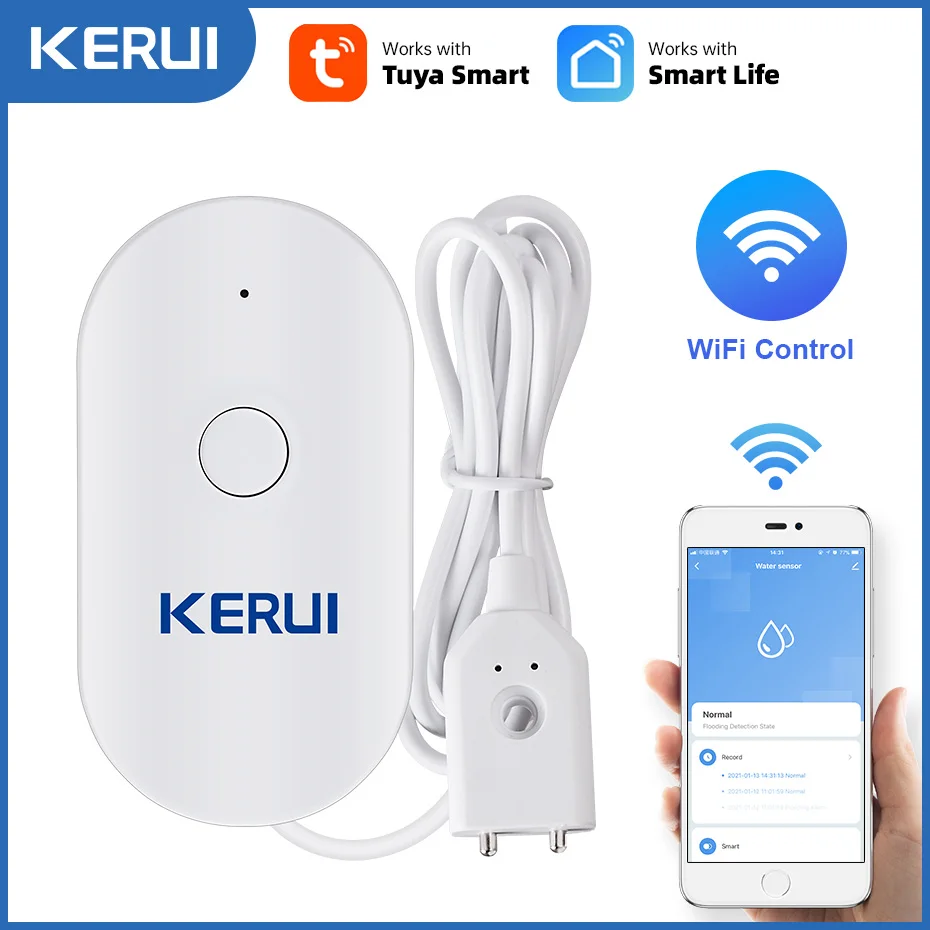 KERUI WiFi Water Sensor Smart  - đánh giá và giá Home Security Kitchener