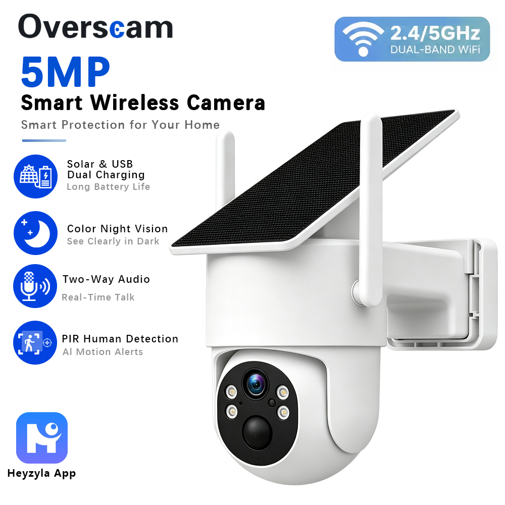 5MP Solar Powered PTZ Camera F - đánh giá và giá Camera Solar Wireless