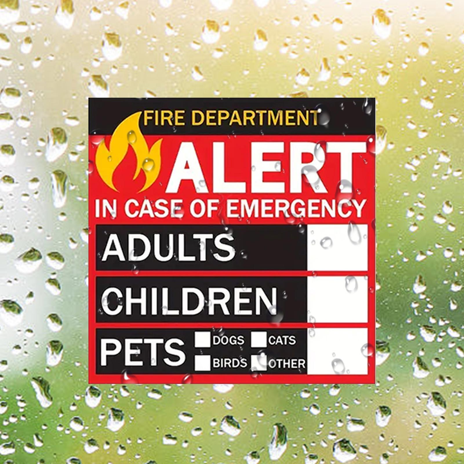 Fire Pet Alert Sticker Rain-Pr - đánh giá và giá Home Security Department