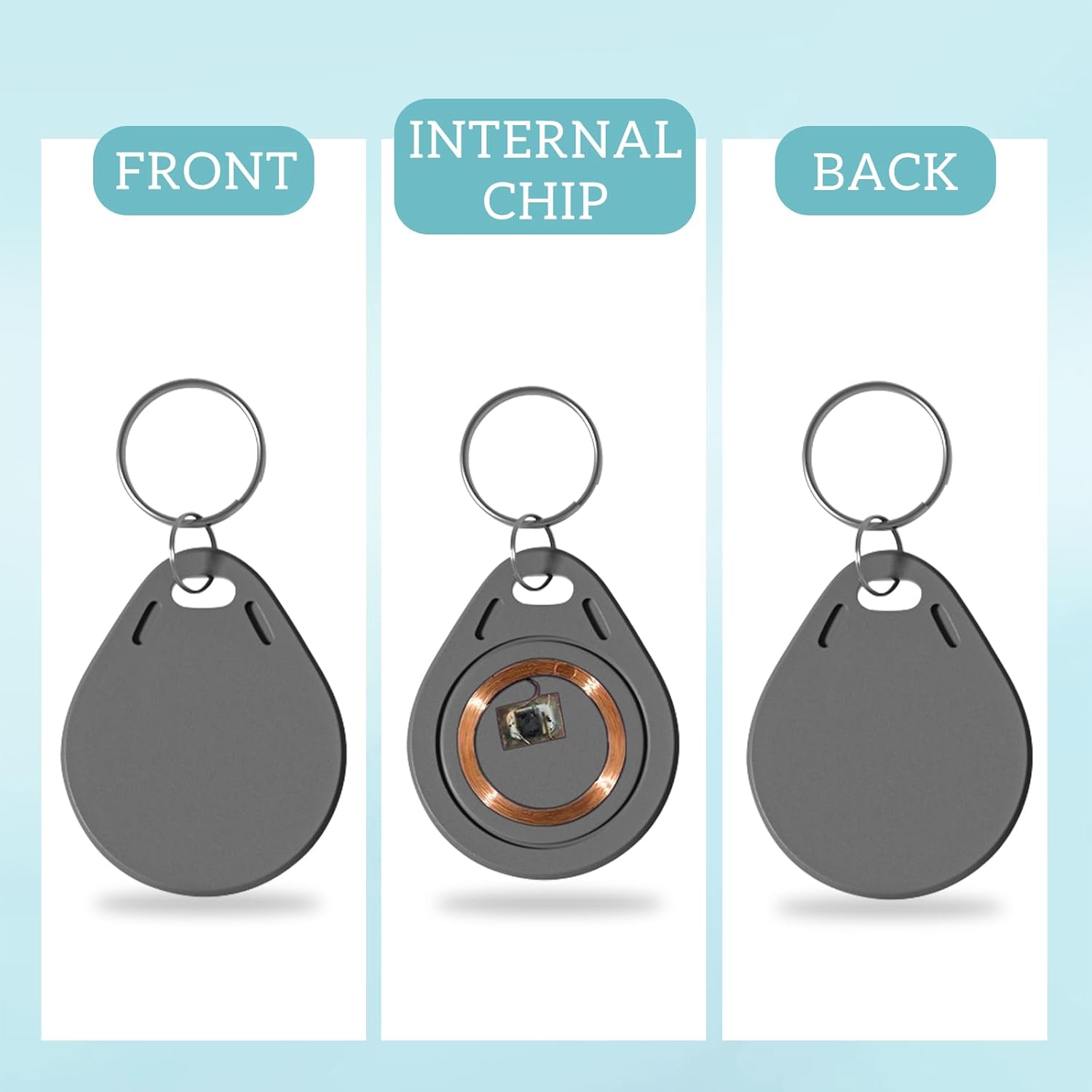 100P NFC Smart Key Tag Card,RF - đánh giá và giá Home Security Key Fob