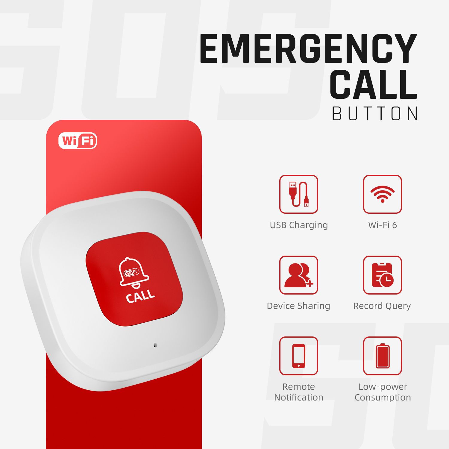 Emergency Alarm WiFi Smart But - đánh giá và giá Home Security For Seniors