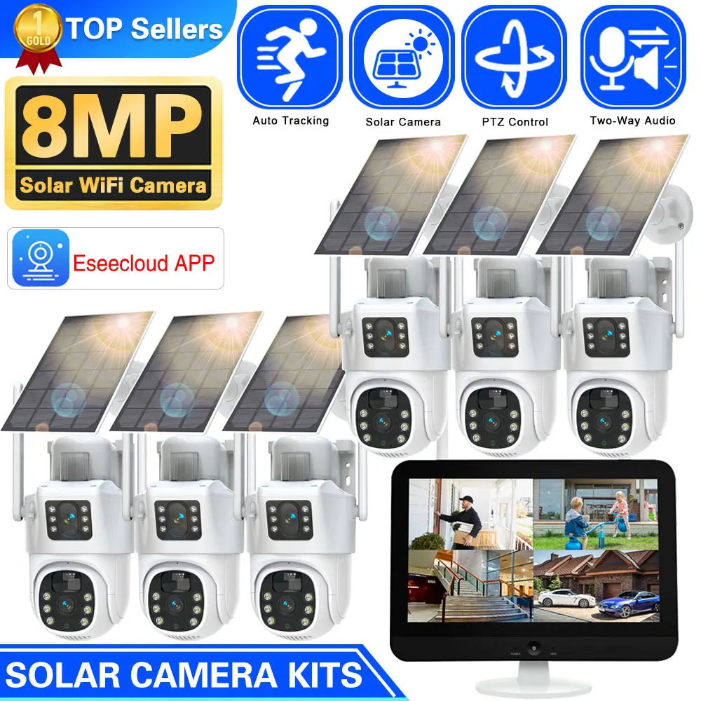 10CH Wireless NVR 4k 8mp Dual  - đánh giá và giá Camera Solar Wireless