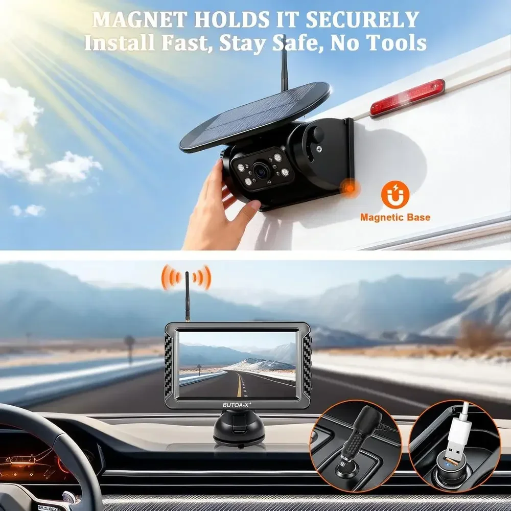 X5 Magnetic Solar Wireless Bac - đánh giá và giá Camera Solar Wireless