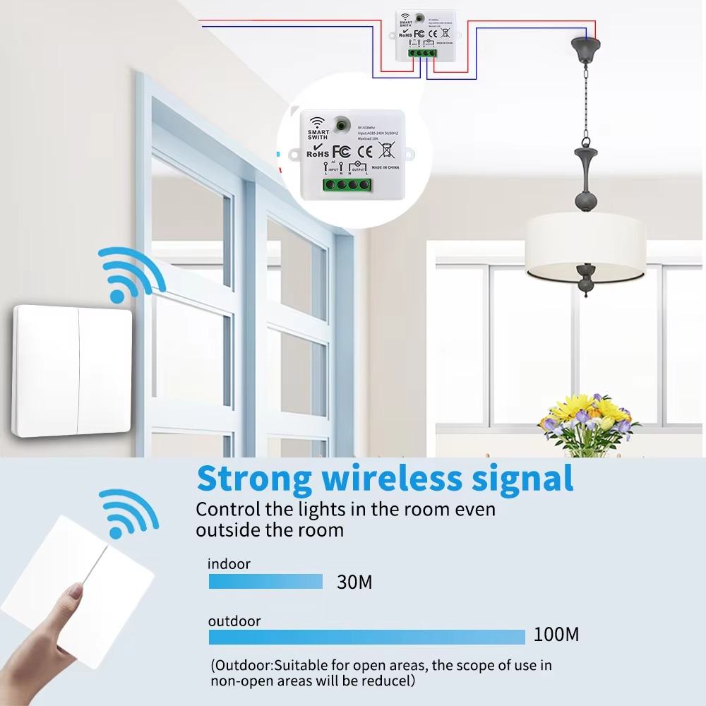 RF433 Self-Powered Wireless Li - đánh giá và giá Home Security Battery