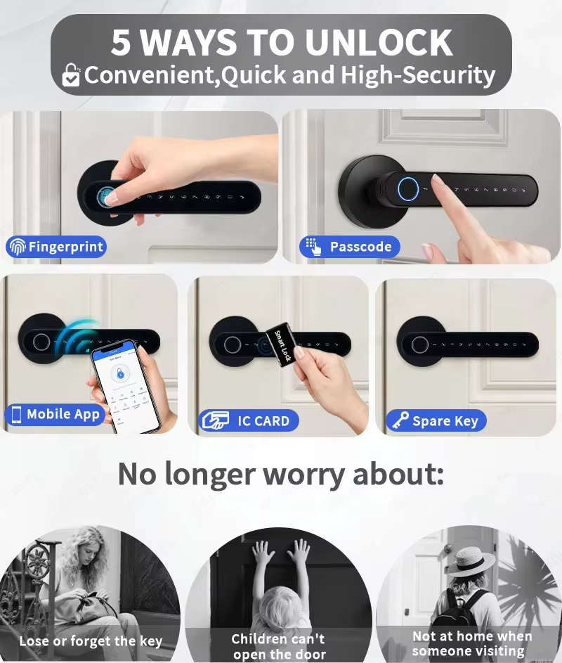 TTLock Smart Digital Door Lock - đánh giá và giá Home Security Battery