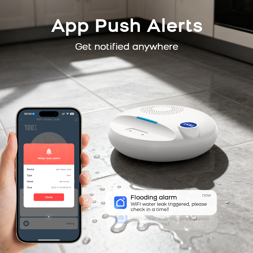 Smart Leak Alarm WiFi Water De - đánh giá và giá Home Security Kitchener